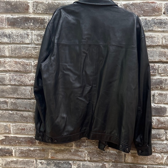 Ralph Lauren Black Leather Jacket for Men - Picture 4 of 6